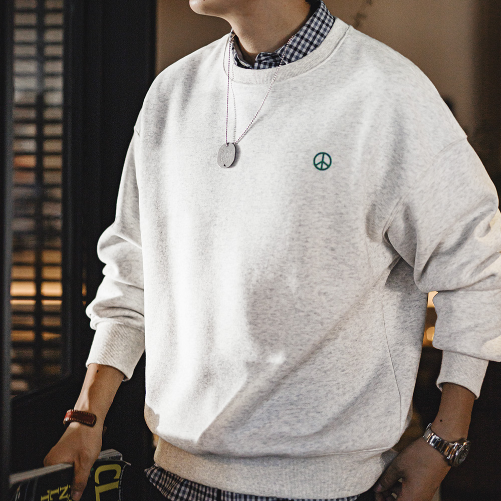 Maden kaus bertudung kerah bul - Undershirt Crew Neck ulasan dan harga