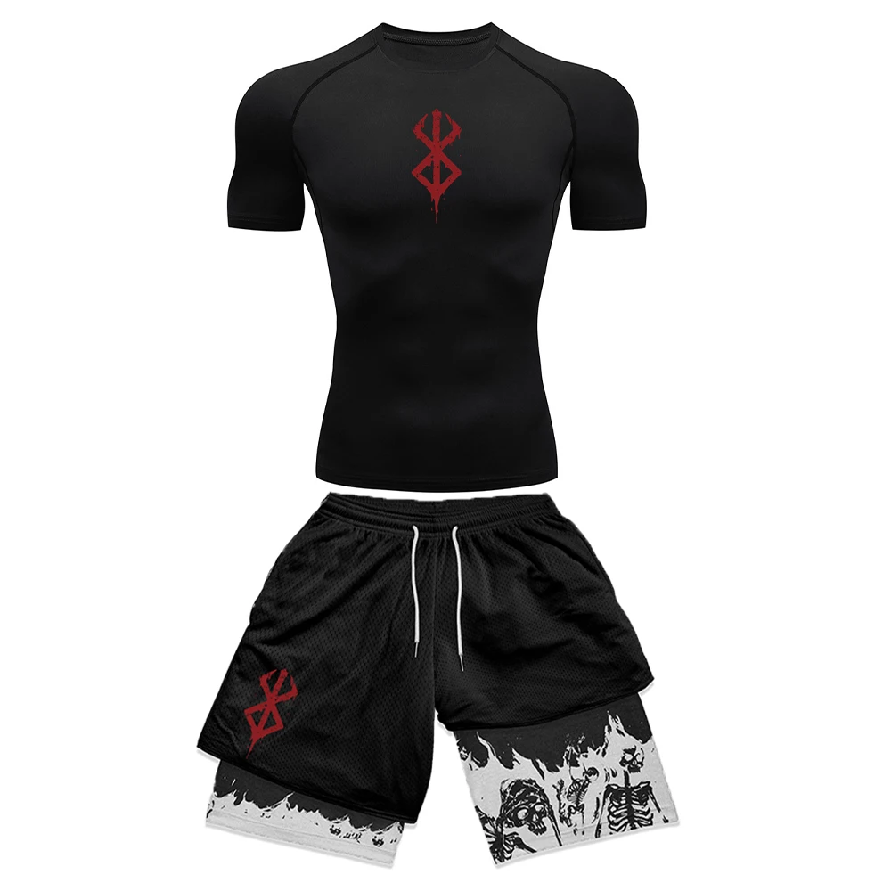 Setelan Olahraga Pria dengan D - Compression Shorts Athletes ulasan dan harga